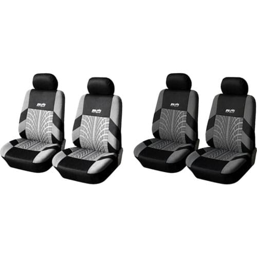4 PCS Car Seat Cover Seat Protection with Letter Embroidery Front Seat