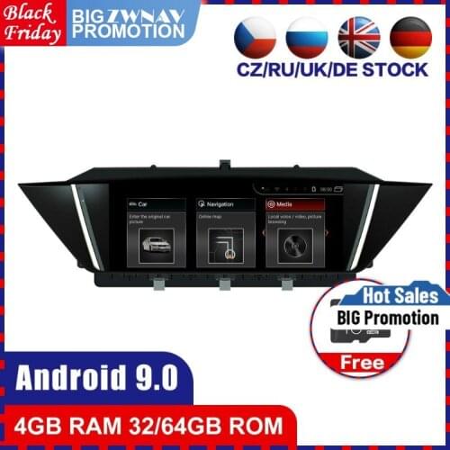 4G+64G Android 9.0 Car multimedia Player GPS Audio for BMW X1 E84 2009-2013 CIC system car radio video stereo head unit free map