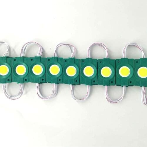 600pcs/lot Waterproof MAX 3w DC 24V COB LED Modules Injection Molding Cold Warm White For Advertising lamp bar light