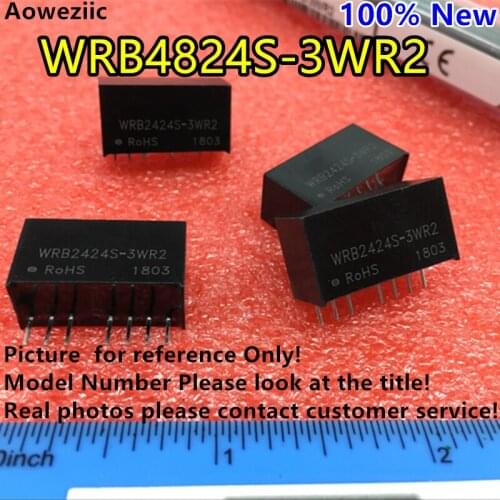 Aoweziic WRB4824S-3WR2 WRB4824S-3W WRB4824 New Original SIP7 Input: 36-75V Regulate OUT: 24V 0.125A DC-DC 1.5KV Voltage Isolate