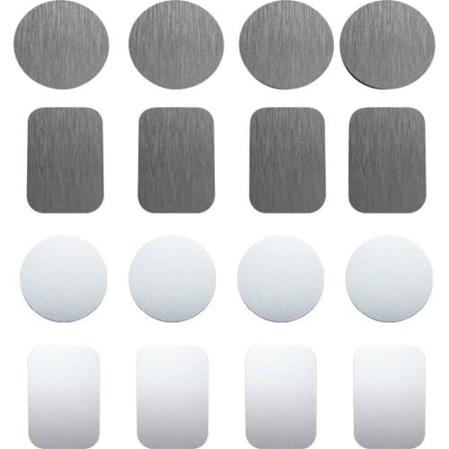 Besegad 8pcs Universal Replacement Metal Plate Kit Self Adhesive for Magnetic Magnetism Car Phone Holder Stand Mount Bracket