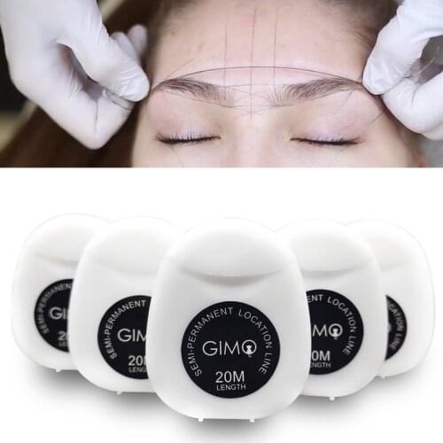10pcs Mapping Pre-Ink String for Microblading Eyebrow Make Up Dyeing Liner Thread Permanent Positioning Eyebrow Measuring Tool