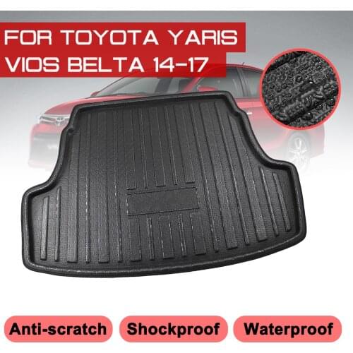 For Toyota Yaris Vios Belta 2014 2015 2016 2017 Car Floor Mat Carpet Rear Trunk Anti-mud Cover