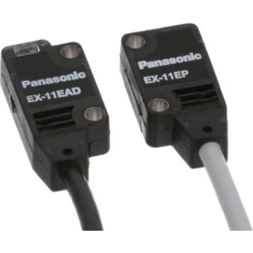 EX-11EA = EX-11EP + EX-11EAD Sensor; Photoelectric; Ultra-Slim; NPN Output; Side Sensing; 150mm; Light-ON