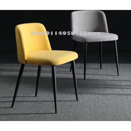 Italian Light Luxury Dining Chair Home Modern Minimalist Dining Table And Chair Minimalist Nordic Fabric Designer Ballet Chair