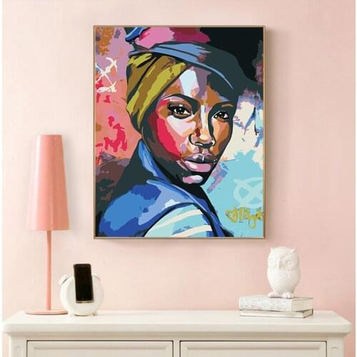 Paint by number art painting by numbers Abstract human female personality Living room decorative hanging pictures