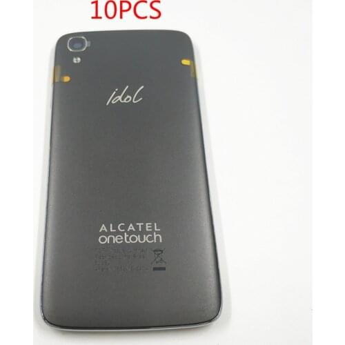 10Pcs/lot Battery Cover For Alcatel One Touch Idol 3 6039 6039A 6039K 6039Y Smart Phone Back Housing Battery Case Cover