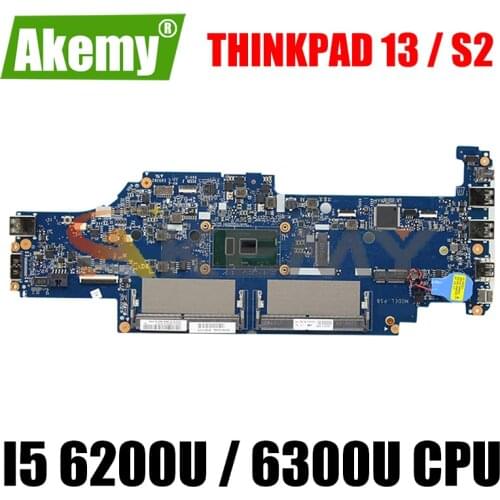 For ThinkPad 13 / S2 laptop motherboard DA0PS8MB8G0 has CPU I5 6200U / 6300U FRU 01AY556 01AY557 01AY547 01AY54 Mainboard