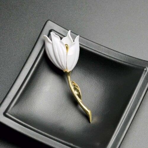 Fashion Women Jewelry Accessories Tulip Brooch New Unique Popular Party Christmas Gift Hot Brooch Jewelry