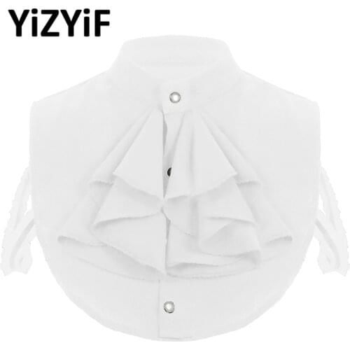 Fake Collar Women Detachable Collar Chiffon Jabot Fake False Decorative Shirt Collar Office Lady Dickey Clothing Accessories