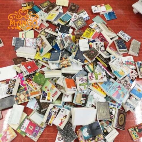 New 1:12 dollhouse study scene accessories Hand books mini comic books magazine 5pcs free shipping