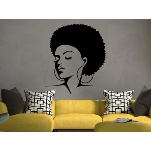 Hairdresser Wall Sticker Decoration Perm Beauty Salon Wall Sticker Vinyl DIY Mural Wallpaper MF20