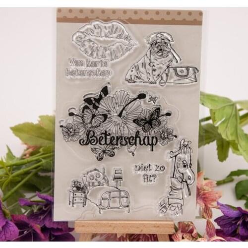 Wish A Speedy Recovery Transparent Seal Clear Silicone Stamp Cutting DIY Scrapbooking Rubber Coloring Embossing Decor Reusable