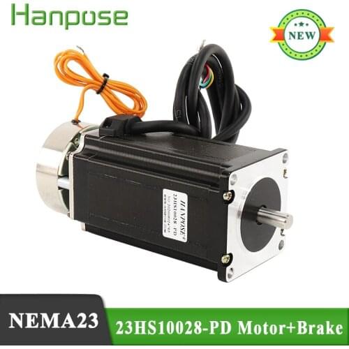 5pcs stepper motor 23HS10028-PD with brake length L100mm 57 strong torque with band brake stepper motor 3d printer parts