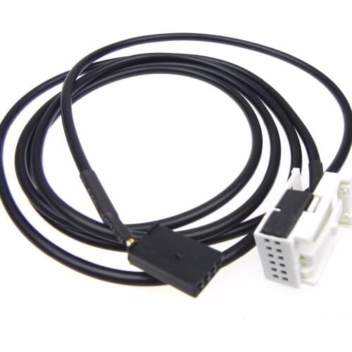 1pcs High Quality Aux in Switch w/ USB Wire Cable Adapter For BMW 3 5 7 series E60 E63 E64 E65 E66 E81 E82 E87 E91 X3 X4 X5 X6