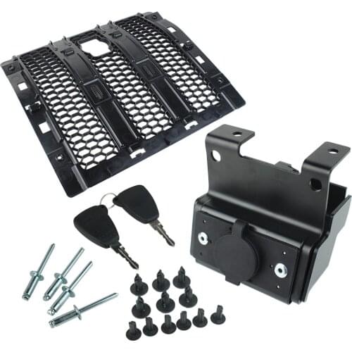 Lock Cover Hood Latch Catch Lock Kit Assembly Anti-Theft Security Lock Kit for Jeep Wrangler JL 18+ factory
