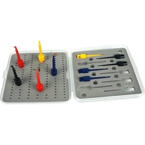 Aventik 10pc set Fly Hackle Pliers in 4 Colors, Hackle Wrapping, Flies Lures or Hooks Display With Special Designed Display Box