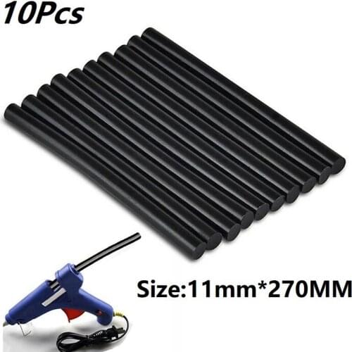 10X Dent Repair Glue Sticks Paintless Dent Repair Tool Glue Sticks for Hot Glue -Gun Car Repair Dent Remover Tool Black
