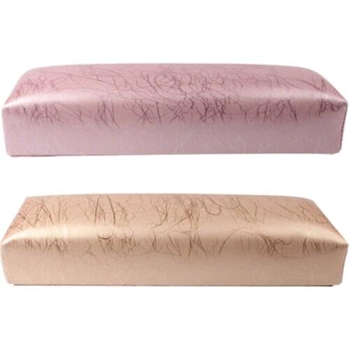 2X Manicure Hand Pillow Rectangle Pu Leather Hand Rest For Nails Cushion Nail Pillow Salon Hand Holder Armrest Rest Manicure Nai