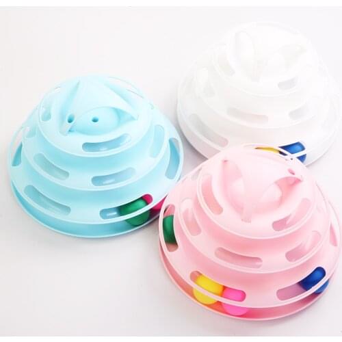 5 Levels Pet Cat Toy Cats Disc Tower Tracks Pet Intelligence Amusement Disc Cats Ball Toys Toy Training Supplies pet toys