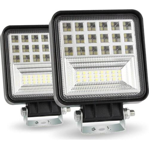 Adeeing 1pc/ 2pcs 400W 6000K 4 Inch LED Work Light Bar Flood Spot Beam Offroad 4WD SUV Driving Fog Lamp Accessories For Car