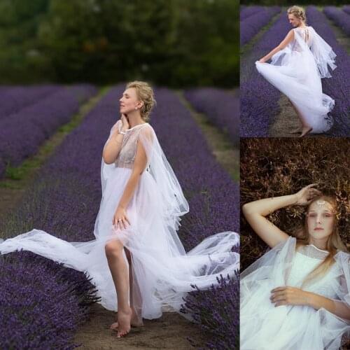 White Sleepwear Women Bathrobe Soft Lace Sleeveless Wedding Bridal Robe Customize Nightgown Pajamas