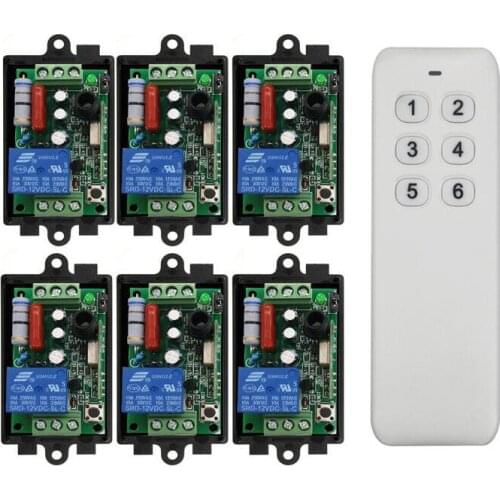 AC 220 V 1 CH RF Wireless Remote Control Receiver + Transmitter 433mhz 100m Universal