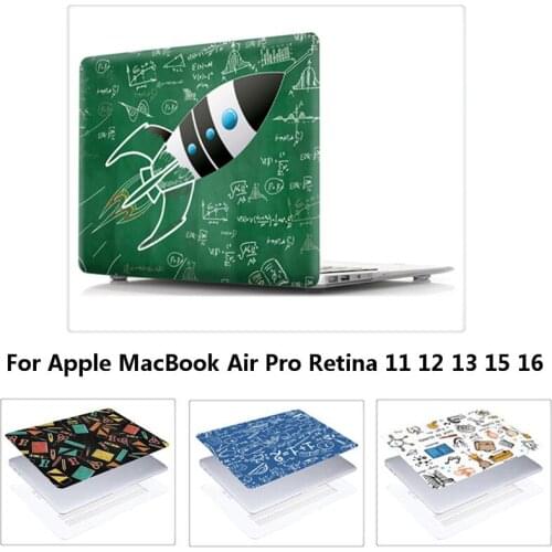 PVC Cover For Macbook Pro 16 15 13 Air 11 13 2020 For Macbook Retina 13 A1425 A1502/ Retina 12 A1534/ Retina 15 A1398 Hard Case