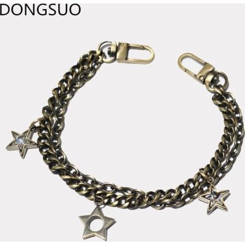Designer chain strap with flower gold metal chain ornament for handbag bag Accessories Hardware high quality