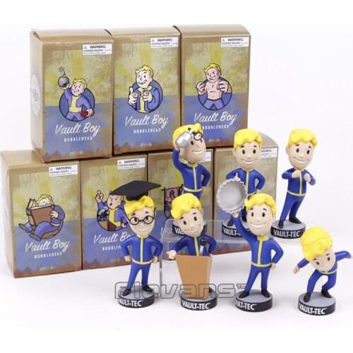 Fallout Vault Boy Bobble Head PVC Action Figure Collectible Model Toy Brinquedos 7 Styles