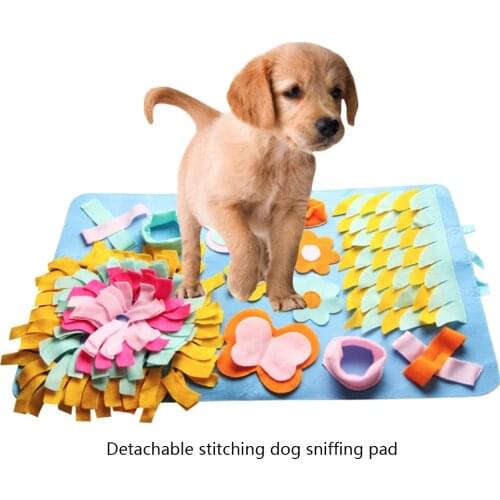 Pet Dog Sniffing Mat Felt Cloth Find Food Training Blanket Play Toys Dog Mat For Relieve Stress Puzzle Sniffing Mat Pad 45*75 CM