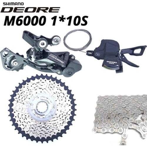 Shiman Deore M6000 10 Speed 10s Groupset MTB bike Derailleurs HG500 cassette HG54 KMC X10 chain SUNRACE 11-42T for mtb bicycle