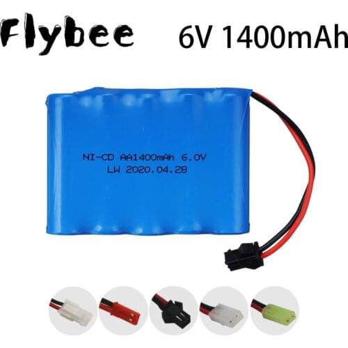 6V 1400mAh AA Ni-CD battery for RC Cars Trucks Tank Guns lighting facilities Remote Control Toys electric toys 6.0v nicd battery