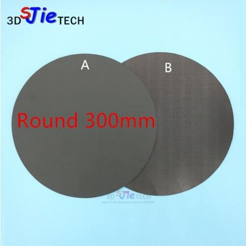 Round 300mm New Magnetic Print Bed Tape Round Print Sticker Build Plate Tape FlexPlate for DIY Kossel/Delta 3D Printer parts