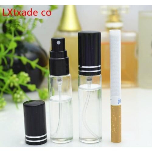 New 10 ml Glass Perfume Bottle with Spray Retail Crystal Clear Originales Refillable Parfume Essential oil Setting Spray Bottle