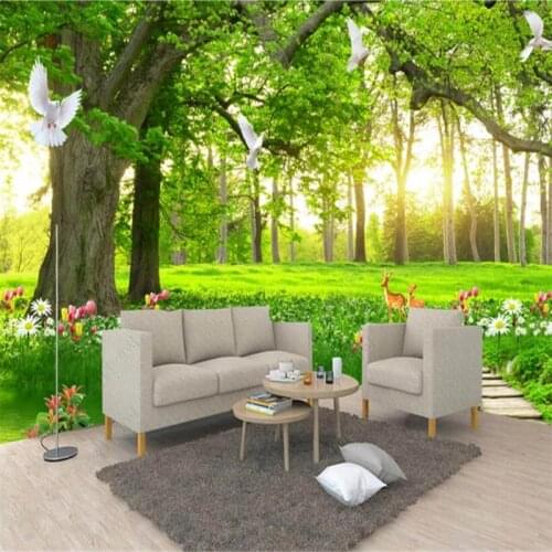 Big Tree Forest Landscape 3D Photo Wallpaper Natural Scenery Mural Wallpapers for Living Room Bedroom Wall Papers Home Decor