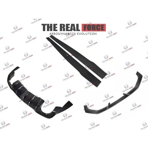 Suitable For 17-20 Audi RS3 TRF-D Carbon Fiber Full Boby Kit - Front Rear Lip Diffuser Side Skirts