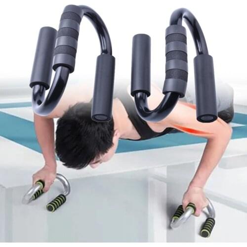 1 Pair Push Up Stand Effective Sweat-Absorbed Handle Upper Body Training Push Up Bars S Shape Push Up Handle Stands for Home
