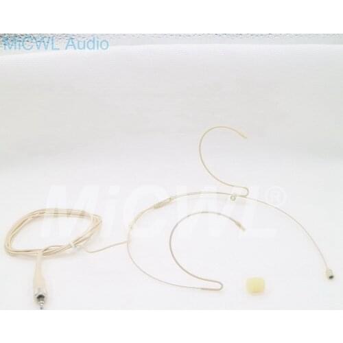 Pro Headworn Microphone Omni-directional Beige Headset Microphone For Sennheiser System Bodypack