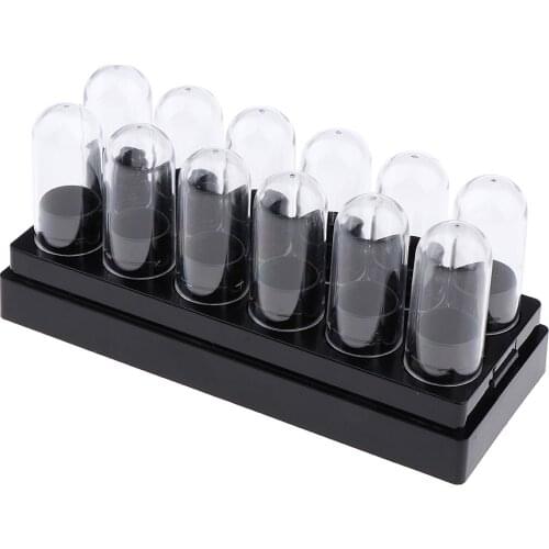 12 Slots Empty Plastic Lip Balm Tubes With Clear Lid Caps For Lipstick, Crayon, Chapstick, Homemade Lip Balm