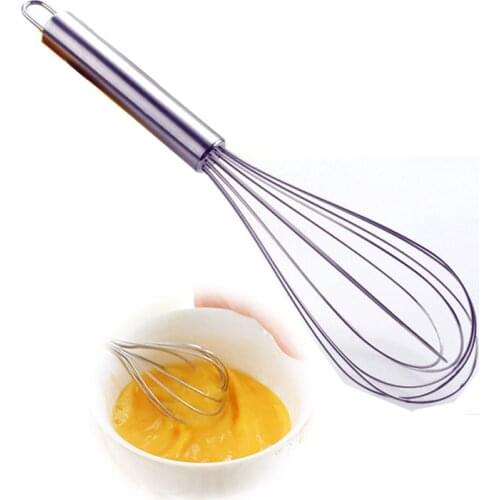 12 inch Stainless Steel Hand Mixer Kitchen Egg Whipping Whisk Bold wire diameter Cooking Tools Egg Beater Kitchen Accessories