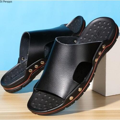 Mens Cool Fashion Summer Sandals Outdoors Mens Sandals Personality Slip on Large Size Casual Sandals