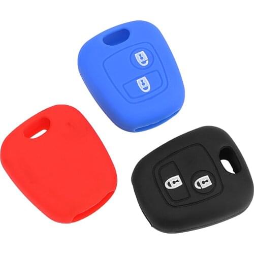 Silicone Key Protect Bag Car-styling For Citroen Xsara Picasso For Peugeot Key Shell Cover Fob Key Cover Key Case for Car
