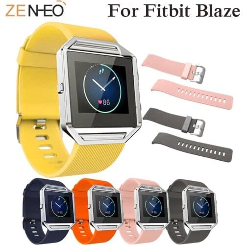 Replacement Smartwatch Strap colorful Soft Silicone Wristband Smart Watch For Fitbit Blaze 23mm Band fashion bracelet Watchbands