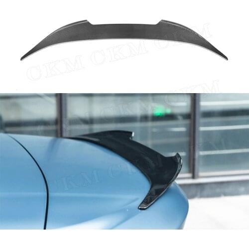 Dry Carbon Fiber Material Rear Trunk Lip Spoiler FRP Lip Wings For BMW 8 Series G14 F91 M8 Cabriolet 2 Door 2020 UP