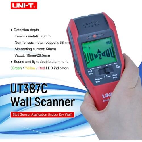 UNI-T Stud Finder Sensor Wall Scanner 4 in 1 digital Wall Electric Wall/Wooden beam/metal object/electric wire Detector