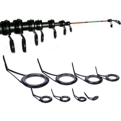 1PC 8 Size Fishing Rod Guide Tip Top Ring Circle Pole Repair Kit Set Fishing Sories 6# 8# 10# 12# 16# 20# 25# 30