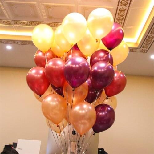 10/20Pcs 5/10/12inch Pearl Wine Red Grape Purple Latex Balloons Burgundy Wedding Decor Birthday Party Decorations Supplies