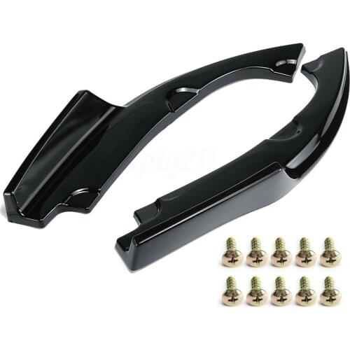 2pcs Black Car Rear Bumper Lip Diffiuser Guard Lower Side Bumper Splitter Lip Apron Valance For Honda For Civic 2016 2017 2018