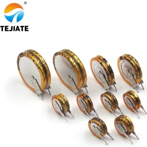 2PCS Super Farah Capacitor 5.5V 0.1/0.33/0.47/1.5/1.0/4.0/5.0/F V Double Layer Capacitor